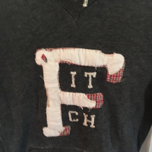 Distressed logo A&F Kanga Hoodie - Picture 2 of 4